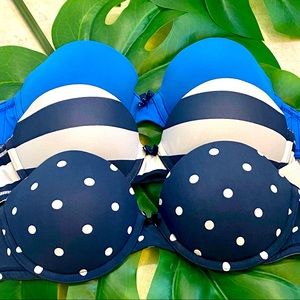 Set of 3 Gilly Hicks Push Up Bras